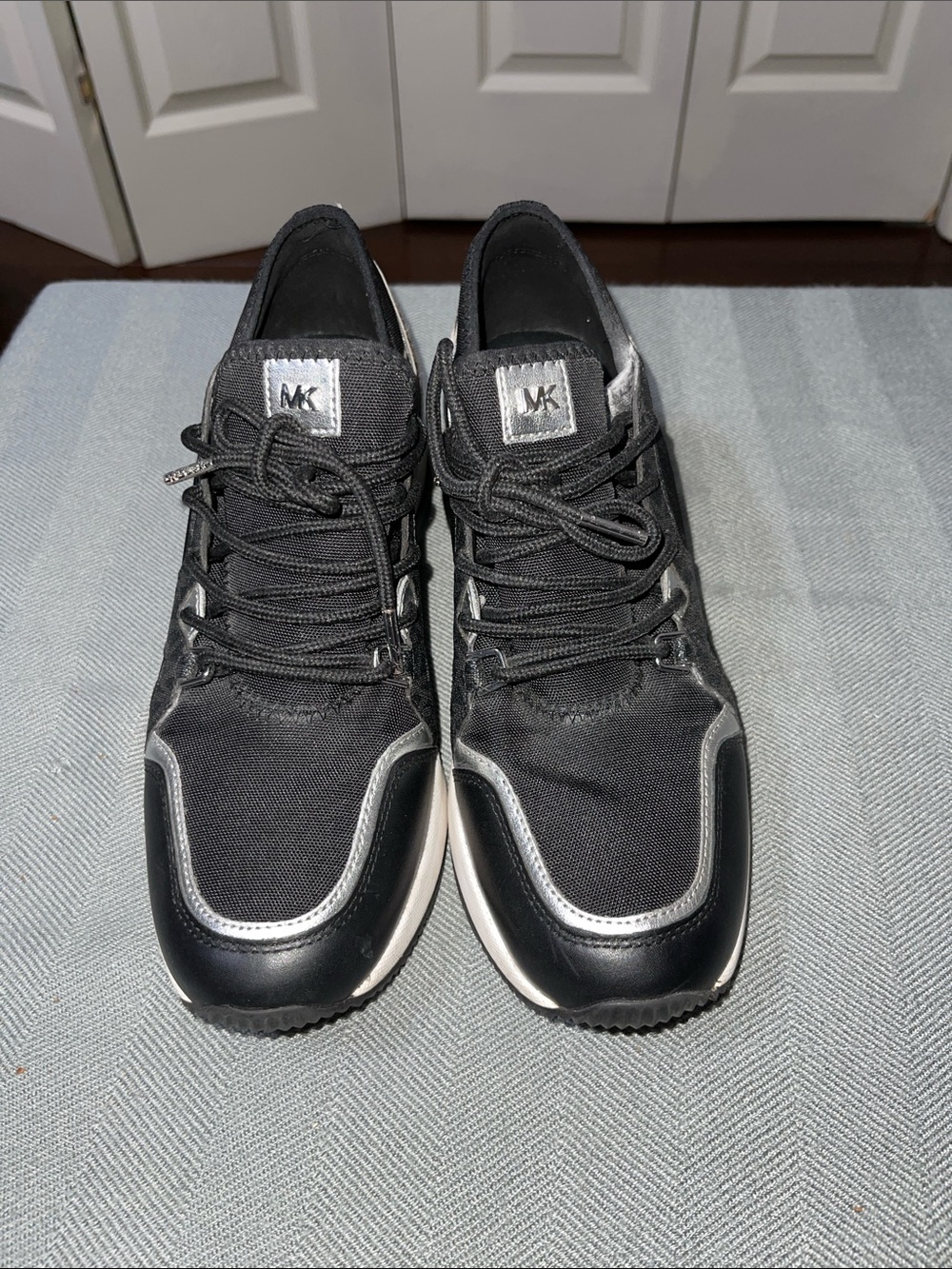 Michael Kors women's platform sneakers -animal print black. //cod #G4